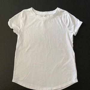 Girls white T-shirt with glitter